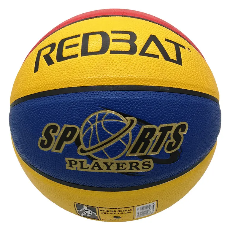 Rojo azul y amarillo No. 7 PU parche baloncesto adulto deportes competición entrenamiento baloncesto fabricante al por mayor