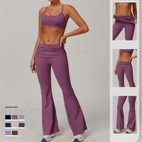 Ensemble de sport 4 pièces taille haute à séchage rapide pour femme, meilleure qualité, grandes tailles, avec logo frontal, idéal pour la course et le yoga, tenue de gym ajustée