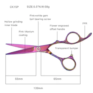 China Razorline CK15P Salon Hairdressing Barber Hair Cutter Scissors