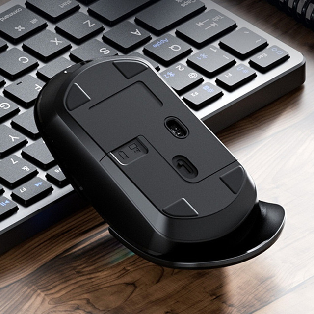 Wireless Mouse 2.4G Rechargeable Ergonomic Optical Right Hand 5 Buttons For Laptop Desktop