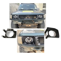 Nouvelle barre lumineuse LED noire ABS 4x4 pour calandre avant supérieure de voiture, fixation par boulons pour PAJERO V33 V43 1991-1999