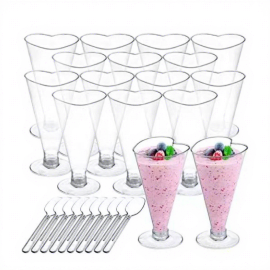 Gobelet en forme de coeur de 170 ml