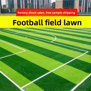 Искусственный газон для имитации футбольных полей на открытом воздухе, газонные маты для детских садов, зеленый пластиковый декоративный ковер для балконов и крыш, модель - Product Image 4