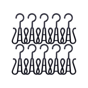 Présentoir en plastique noir et blanc pour pantoufles et chaussures, idéal pour la vente en gros - Product Image 4