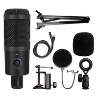 Kit de Microphone de bureau USB professionnel YR07 micro à condensateur filaire Home Studio avec support de bras pliant pour enregistrer le chant