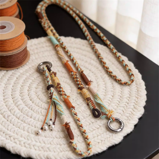 Handmade Phone lanyard  Anti-Loss Strap Long 3-in-1 Wrist Neck 2-in-1 Rope Style