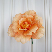 Fleur artificielle en mousse réaliste faite à la main, style preppy, pivoine rose, 50 cm, pour décoration de chambre festive, DIY, fête des mères, Saint-Valentin