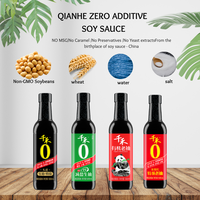 Wholesale Factory Price for Supermarkets OEM Bottle Packaged Brewed Sauce Qianhe Golden Label Light Soy Sauce 500ml*12