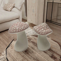 Statue de champignon en céramique quotidienne nordique faite à la main article décoratif mignon pour la maison