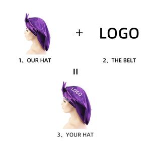 <span class=keywords><strong>Bonnet</strong></span> en Satin Extra Long avec nœud papillon, couverture douce Dreadlock, bonnets <span class=keywords><strong>de</strong></span> <span class=keywords><strong>nuit</strong></span> <span class=keywords><strong>pour</strong></span> femmes, logo personnalisé, <span class=keywords><strong>Bonnet</strong></span> à cheveux longs - Product Image 2