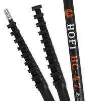 HC-1003 anti-rotation HOFI 2m-12m système de nettoyage de vitres à panneau solaire brosse alimentée en eau poteaux télescopiques en fibre de carbone