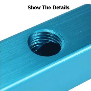 Kit parti pneumatiche del blocco di distribuzione dell'aria del collettore pneumatico 2 porte collettore d'aria filettato <span class=keywords><strong>1</strong></span>/2 "collettore d'aria in alluminio - Product Image 6