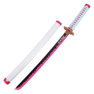 104cm démon tueur Anime épée Kanroji <span class=keywords><strong>Mitsuri</strong></span> couteaux décoratifs samouraï enfants jeu de rôle jouet <span class=keywords><strong>Katana</strong></span> pour Cosplay jouant garçons - Product Image 1