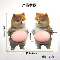 Jouet Squishy Chien à Remontée Lente, Grand Ventre, Doux à Presser, Anti-Stress, Jouet Sensoriel Fidget pour Adultes, Logo Personnalisé OEM ODM