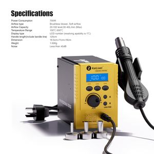 Kailiwei 700W 220V BGA estación electrónica soldadura Digital ajustable <span class=keywords><strong>pistola</strong></span> <span class=keywords><strong>de</strong></span> aire caliente estación Mesa retrabajo soldadura <span class=keywords><strong>pistola</strong></span> <span class=keywords><strong>de</strong></span> <span class=keywords><strong>calor</strong></span> - Product Image 2