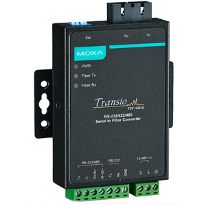 Convertisseur MOXA de qualité industrielle RS-232/422/485 à <span class=keywords><strong>fibre</strong></span> <span class=keywords><strong>optique</strong></span> Adaptation du <span class=keywords><strong>débit</strong></span> en bauds Contrôle automatique du TCF-142-M-ST-T de flux de données - Product Image 4