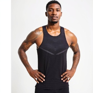 <b>Men</b> Mesh Shirt Sleeveless Running <b>Singlet</b> Dry Fit Gym Tank Top Bodybuilding Clothing for <b>Men</b> - Product Image 6
