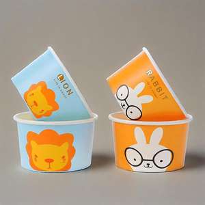 Customized Disposable Paper Bowl <b>Ice</b> <b>Cream</b> Paper <b>Cup</b> Eco Friendly Food Grade Bowl Round <b>Ice</b> <b>Cream</b> Bowl - Product Image 4