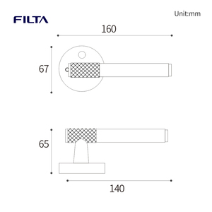 Serrature per Porte con <span class=keywords><strong>Maniglia</strong></span> Interna Zigrinata per Privacy e Passaggio - Product Image 6