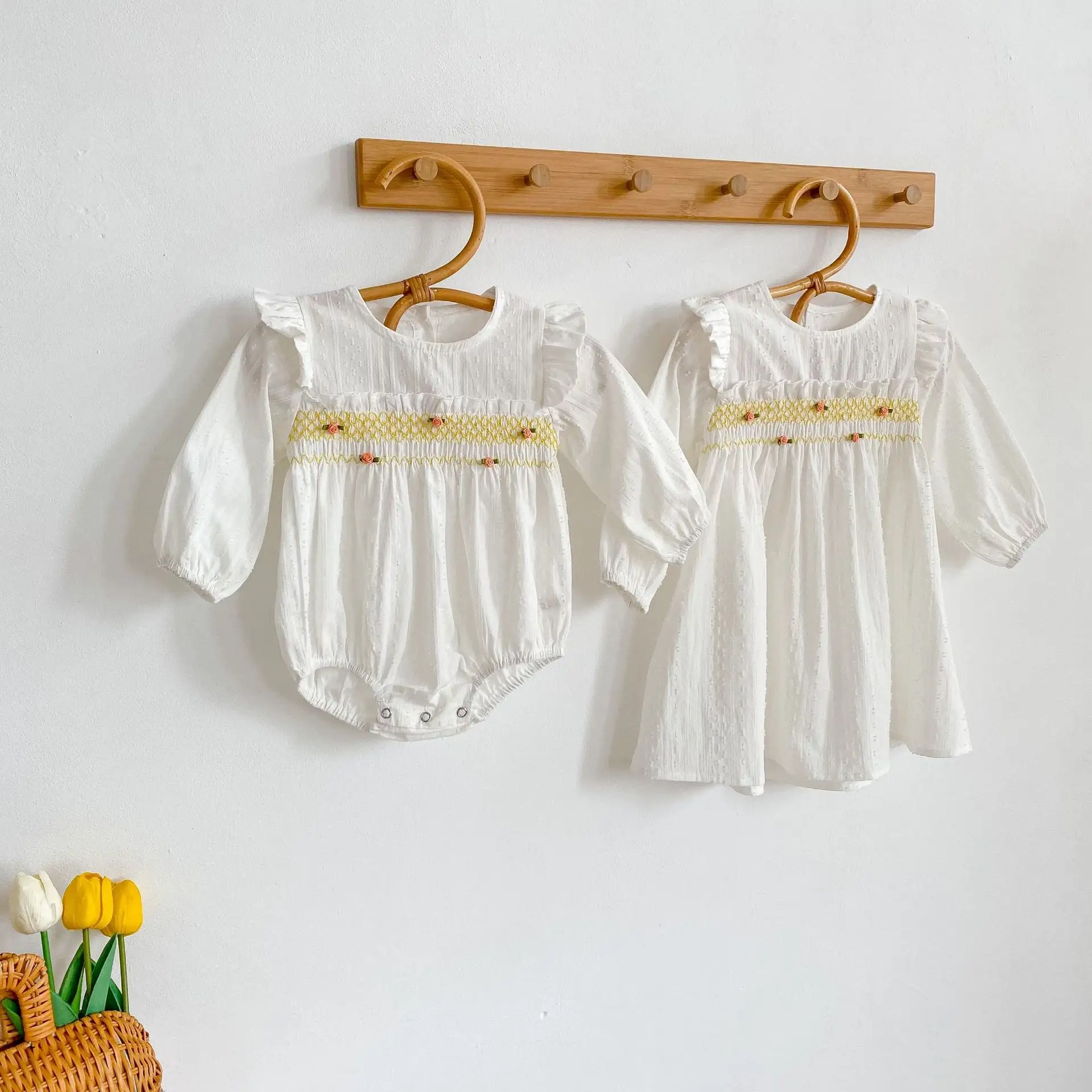 Bán Buôn Bé Cô Gái Cửa Hiệu Quần Áo Bộ Phổ Biến Bé Quần Áo Bộ Cô Gái Bông Trẻ Em Dresses Cho Cô Gái