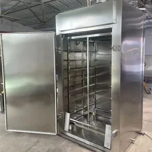 Oven arang 1000kg/jam bekas, oven dalam ruangan tanpa asap untuk asap salmon