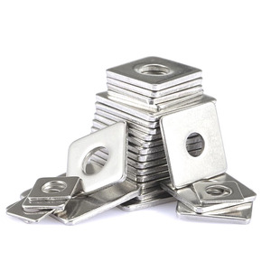 Rondelles carrées spécialement pour les constructions <span class=keywords><strong>en</strong></span> <span class=keywords><strong>bois</strong></span> DIN436 Finition zinc M4M5M8M10M12M16 - Product Image 1