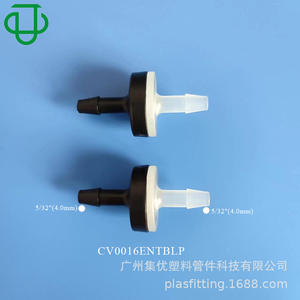 Válvula de Retención de Plástico PP Unidireccional para Prevención de Reflujo de Agua y Aire, Estructura de Doble Lóbulo, Uso a Temperatura Ambiente - Product Image 2