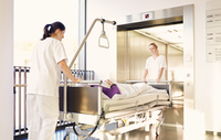 Ascenseur d'hôpital d'ascenseur de passager d'acier inoxydable de type d'entraînement AC