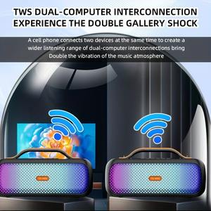 مكبر صوت محمول 4409 مع إضاءة LED ملونة، مقاوم للماء بمعيار IPX4، بطارية 1500 مللي أمبير للحفلات والكاريوكي واستخدام الهاتف المحمول - Product Image 5