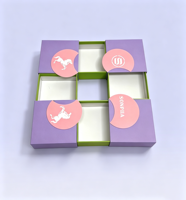 Caja de Regalo de Cartón Reciclado Ecológica Personalizada con Acabado Mate y Opciones de Logotipo Personalizado