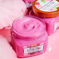 Prix d'usine Remise Marque privée Gommage corporel éclaircissant à base de sucre aux fruits, de melon d'eau et de guimauve, pour barbe à papa