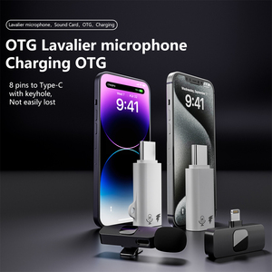 Adattatore Multiporta USB-C a 8 Pin con Microfono Lavalier, Uscita DC e Protezione OTP per Ricarica <span class=keywords><strong>OTG</strong></span> <span class=keywords><strong>iPhone</strong></span> 15/16/17 - Product Image 3