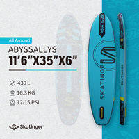 Planche à pagaie gonflable unisexe Skatinger, très vendue, pour le yoga, les jeux aquatiques et le surf, pour tous les âges