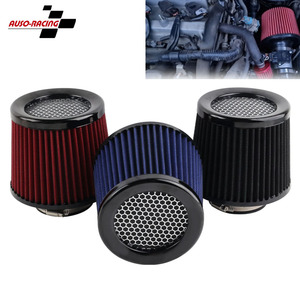 Auso-Racing Universal Air Filter 76mm Washable <b>Clip</b>-On For Retrofit Upgrade Red Blue Black - Product Image 1