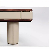 Table de billard sur mesure haut de gamme, table de billard élégante avec revêtement en cuir pour divertissement à domicile de luxe et usage commercial
