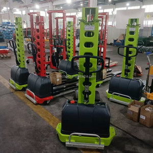 Küçük yarı elektrikli taşınabilir kendinden yükleme palet kaldırıcı istifleyici 1000kg kapasiteli Mini Forklift yük kaldırma araçları - Product Image 5