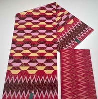 Nouveau Tissu Imprimé Wax Africain 100 % Coton Holland Kente Cire Dorée 4 Yards + 2 Yards pour Robe Femme