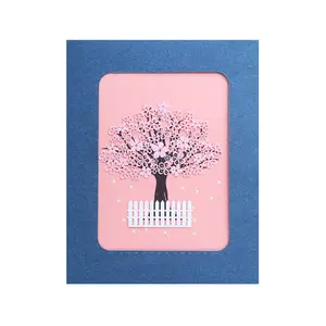Горячая Распродажа 3D всплывающие открытки Вишневое дерево Свадебные Пригласительные открытки с конвертом романтические подарки на день Святого Валентина