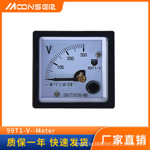 Moonseir เครื่องวัดแรงดันไฟฟ้าแบบแอนะล็อก0-300V AC DC แผงเฟสเดียวที่ทนทาน99T1 V - Product Image 5