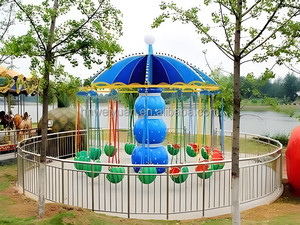 Mini <span class=keywords><strong>silla</strong></span> voladora para niños Merry-Go Swing Carousel Fairground Parque de atracciones Atracción Home Garden School-Indoor - Product Image 2