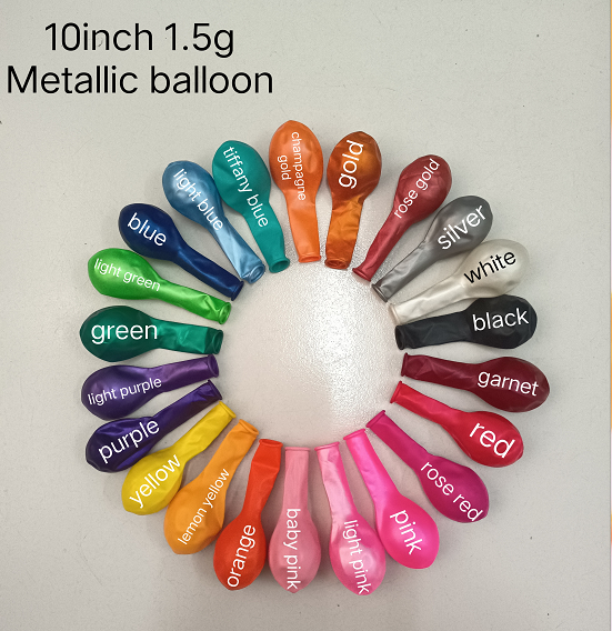 12inch metallic mixing colors