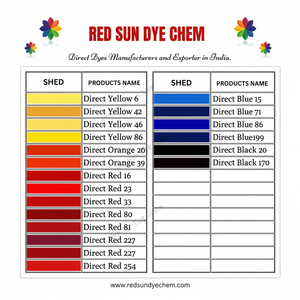 Direct Red 23 Dye Dyestuffs RED SUN DYE CHEM es fabricante, exportador y proveedor en India Colorantes - Product Image 1