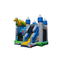 Château gonflable de dragon de haute qualité, vente d'usine, château gonflable extérieur avec toboggan