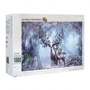 Puzzle en bois Van Gogh Nuit étoilée, 1000 pièces, pour adultes, divertissant, éducatif et créatif, défi artistique, jouet DIY - Product Image 2
