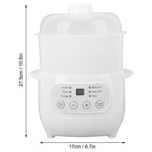 Casserole électrique silencieuse à mijoter, en céramique, pour ragoût, crème aux œufs, soupe, avec panier à œufs à la vapeur, vente chaude - Product Image 4