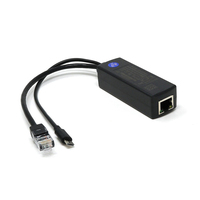 Répartiteur PoE Micro USB 48V vers 5V 2.4A IEEE802.3af/at Alimentation sur Ethernet 10/100 Mbps