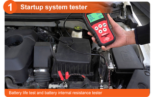 Oto Tamir Tam Fonksiyonlu Teşhis Cihazı 12/24V Araba Motosiklet Akü Test Cihazı Çalıştırma ve Şarj Sistemi Analizörü Yazıcı - Product Image 3