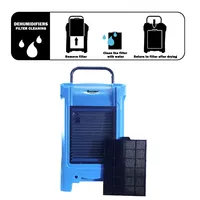 Déshumidificateur portable AONE-90L électronique, capacité de 90 L/jour, arrêt automatique, fonctionnement silencieux, couverture de 1500 pieds carrés pour les sous-sols