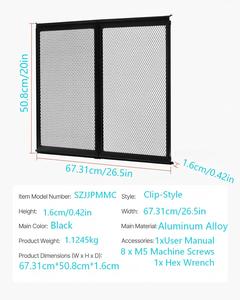 Aoshuna Porta a scatto grande in lega di alluminio minimalista per camper con <span class=keywords><strong>dimensioni</strong></span> 50,8 cm x 67,31 cm - Product Image 2