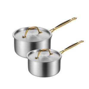 <span class=keywords><strong>Casserole</strong></span> durable avec couvercle, vente directe d'usine, pot à lait pour la cuisine à domicile, acier inoxydable 3 plis, batterie <span class=keywords><strong>de</strong></span> cuisine <span class=keywords><strong>haut</strong></span> <span class=keywords><strong>de</strong></span> <span class=keywords><strong>gamme</strong></span> - Product Image 2